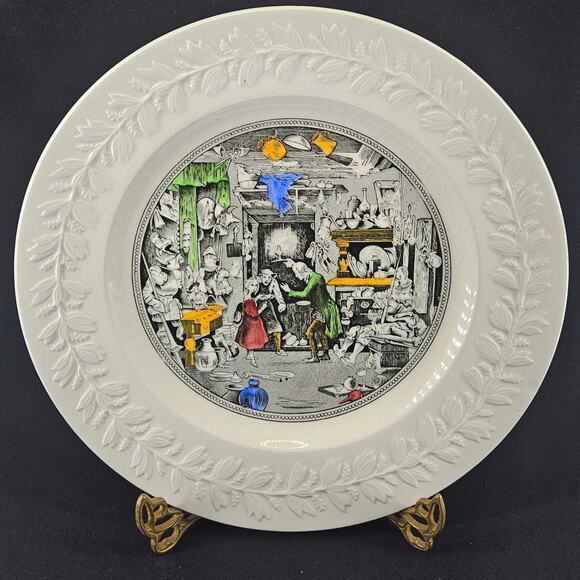 Vintage ADAMS England Porcelain Charles Dickens OLD CURIOSITY SHOP Plate - Picture 1 of 4